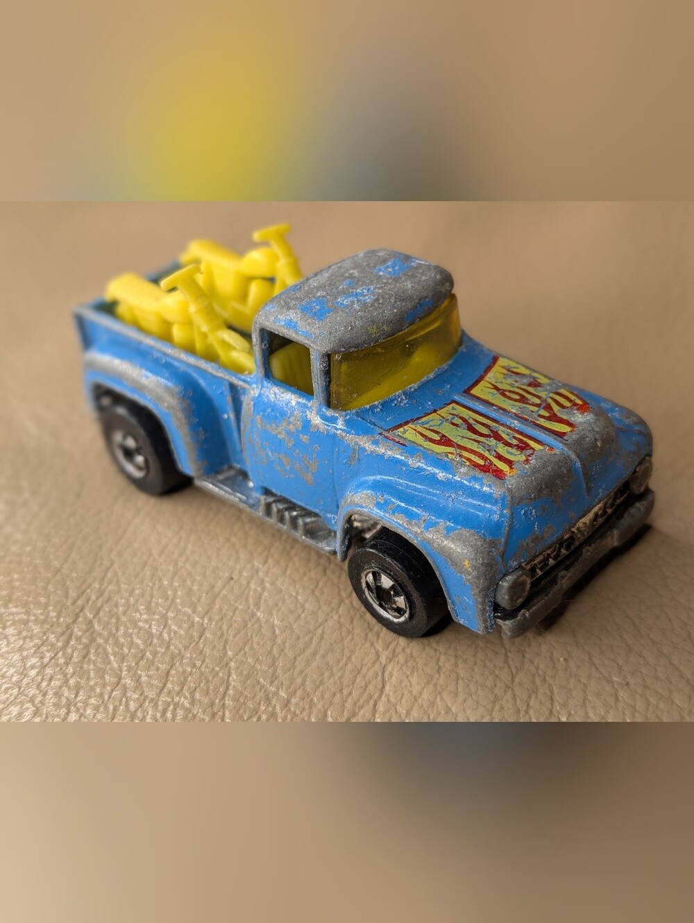 1973 Hot Wheels Blackwall Blue Hi Tail Hauler 56 Ford Diecast